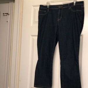 Dark Indigo Capri Women's Jeans